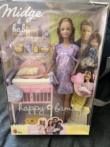 Vintage happy family - happy, pregnant