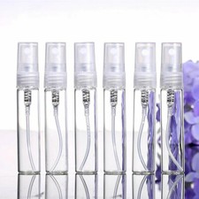 UP 100pcs 2/5ml Plastic Spray Bottle Empty Perfume Refill Sample Clear Container