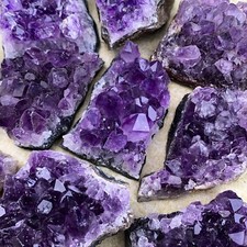 Raw Amethyst Cluster Natural Crystals Gemstone Purple Healing Rough Geode UK