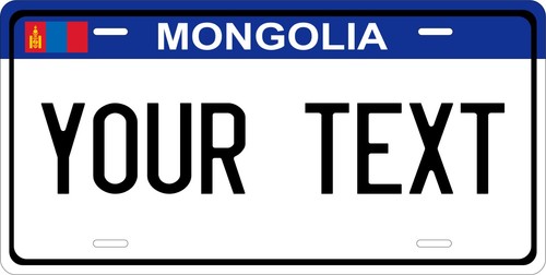 Mongolia blue flag license - flag,