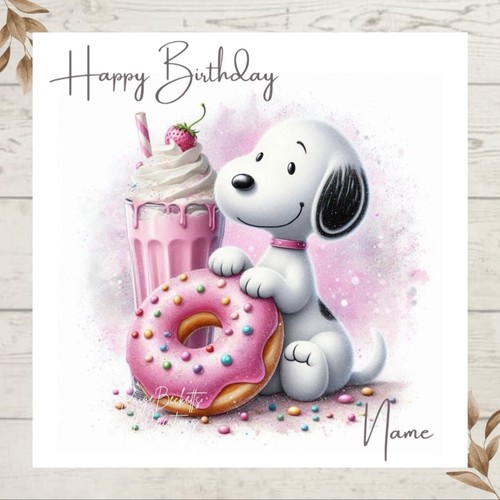 Personalised snoopy sparkle - personalised,