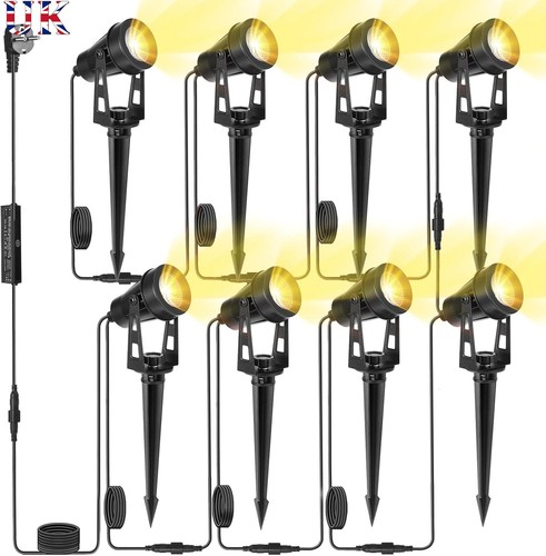 8pcs led garden spike lights - 8pcs,