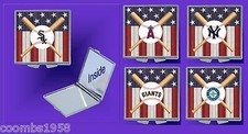 AMERICAN BASEBALL TEAM SQUARE COMPACT MIRROR