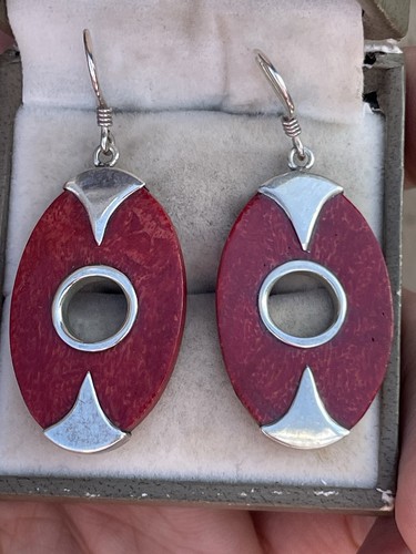 Earrings vintage 925 sterling - vintage,