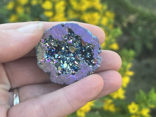 Aura quartz geode mineral from - quartz,