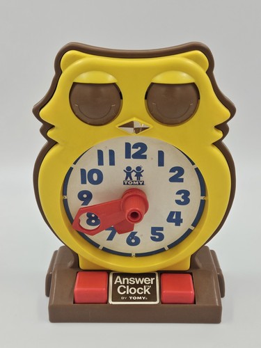 Tomy owl clock - owl, 1975