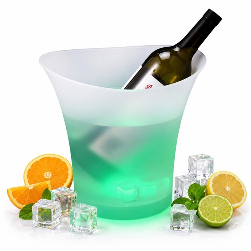 Led ice bucket - led, colour