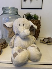 Asda The Cuddle Crew Ellie Elephant medium Beige Plush Soft Toy Comforter 