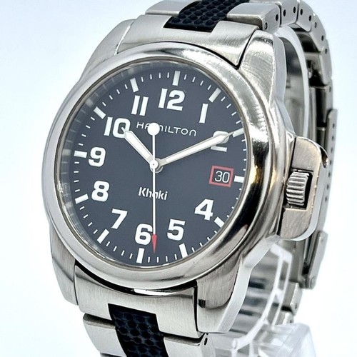 Hamilton khaki 6309 black dial - hamilton,