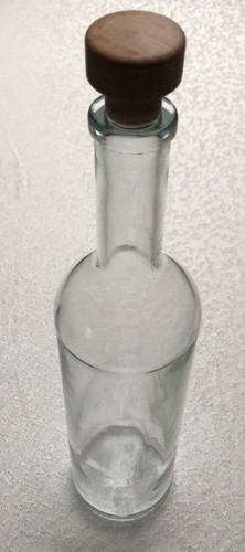 Beautiful solid glass bottle
