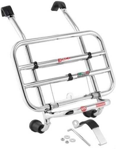 Chrome front luggage rack - chrome,