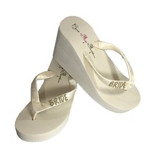 Sparkly Bride Flip Flops