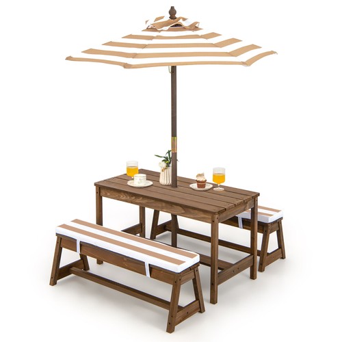 Kids wood picnic table and - picnic,