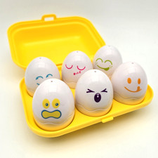 Tomy Hide & Squeak Eggs Educational Shape Sorter Play To Learn Toy Vintage 1993 