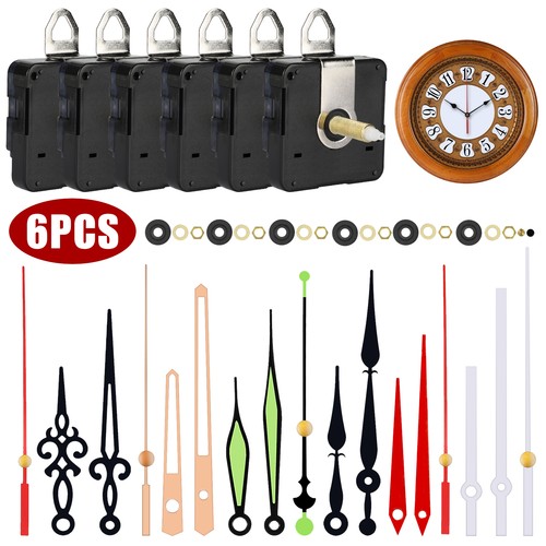 6pcs silent quartz clock - 6pcs,