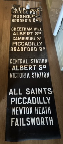 Vintage bus destination blind - vintage,