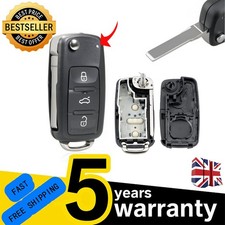 3 Button Replacement Flip Key Remote Fob Blade 433MHz For Volkswagen VW Golf MK6
