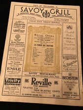 Royal Opera Covent Garden 1931 programmes