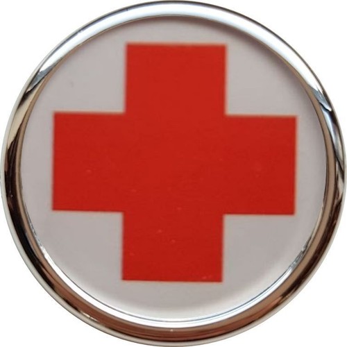 Red cross chrome silver colour - chrome,