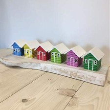 Coloured Beach Houses Block
