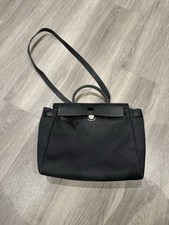 Hermes Herbag 31 Black Canvas