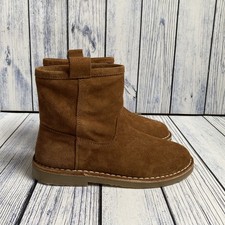 Zara Suede Ankle Boots Brown