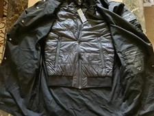 BNWT mens REPLAY 2 in 1 parka jacket coat hooded padded black size M RRP £380 b1