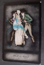 Postcard, Early Victorian, Glamour, Well In Hand, Painting By Jennie Harbour