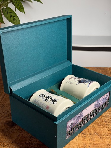 Chinese ceramic tea - ceramic, canister