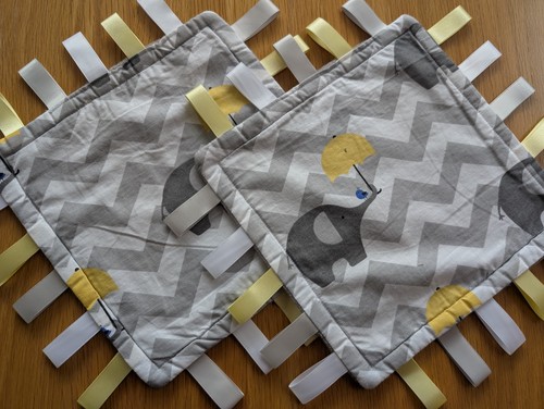 Elephant taggy blankets - blankets, gift