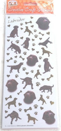 Dog breed craft - stickers, many