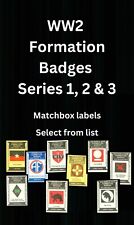 Matchbox label WW2 Formation Badges Series 1, 2 & 3 – Select from list - MI