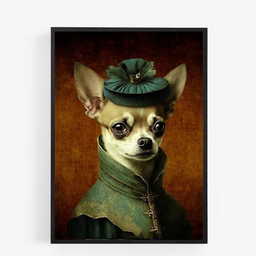 Royal chihuahua dog vintage - royal,
