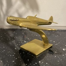 WW2 Brass Trench Art Model Of