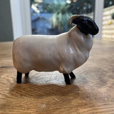 Beswick Black Faced, Horned Sheep, 10 cm, Model No. 1765