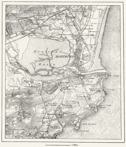 Scotland montrose sketch map - montrose,,