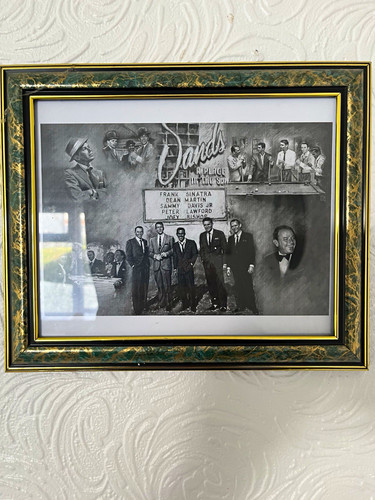 Rat pack framed black white - framed,
