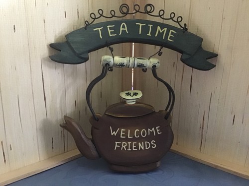 Decorative wall sign featuring - wall,