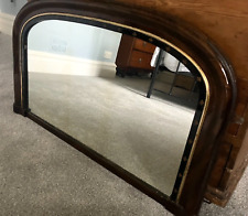 Edwardian inlaid over mantle mirrror