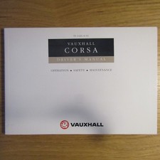 VAUXHALL CORSA B 1.2i 1.4i Petrol 1.5D 1.5TD Diesel Owners Driver's Manual 1993