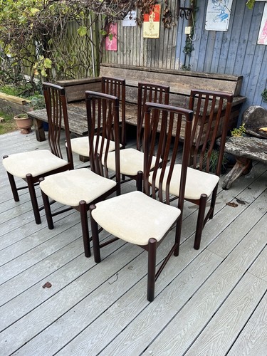 Danish mid century rosewood - rosewood, x6