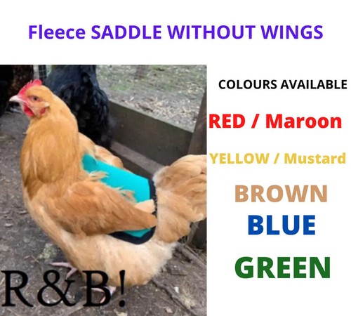 Chicken saddle fleece lined - lined, |