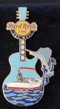 Hard Rock Café Key West 2006 Guitar w/Fisherman Landing A Marlin