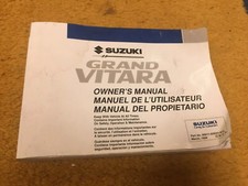 Used 2000 Suzuki Grand Vitara Owners Manual/ Hand Book