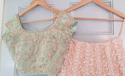 Pastel pink and green - pastel,