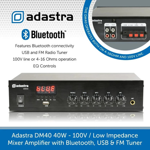 Adastra dm40 40w - adastra, bluetooth