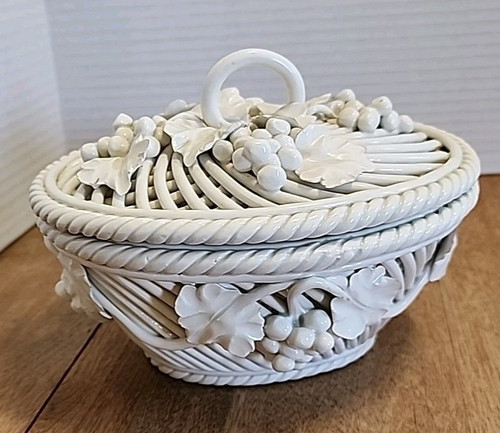 Glazed ceramic dish with - glazed,