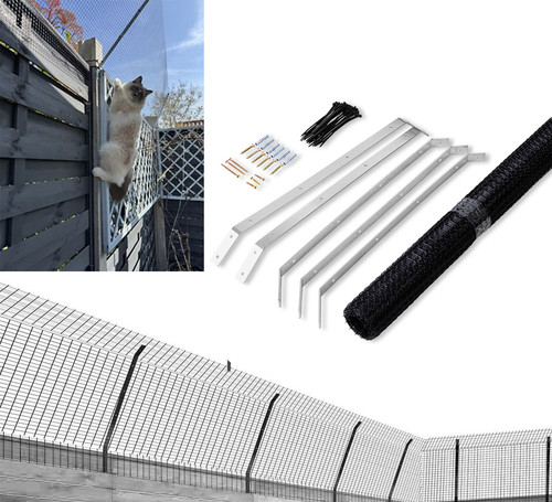 Cat fence barrier - barrier, proofing