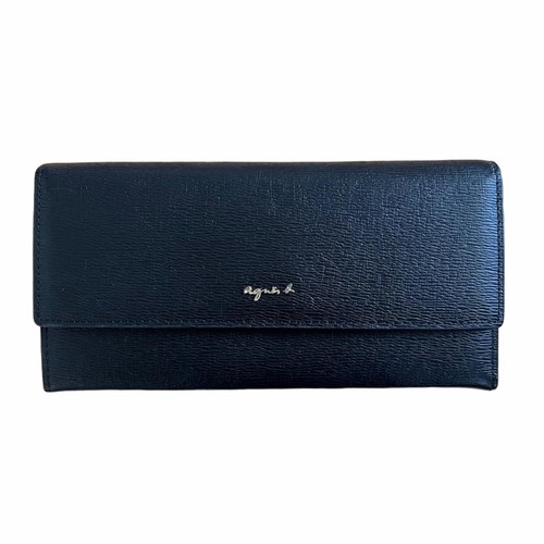 Agnes black leather long - agnes, b