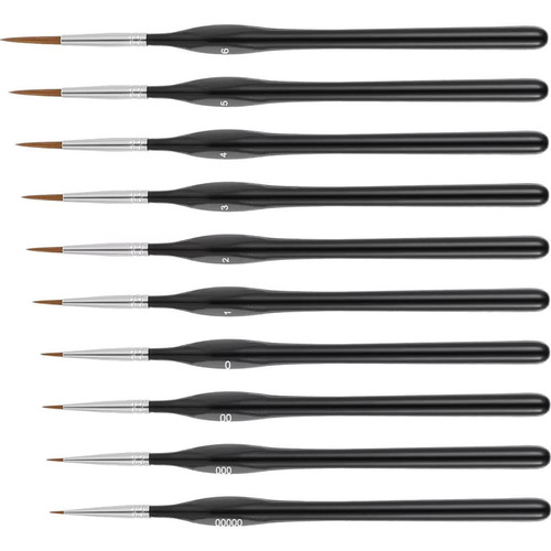 10pcs detail paint - detail, brush